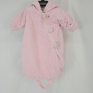 Widgeon Minky Pink Bunting Sleep Sack Faux Fur Baby Girl Newborn Pink